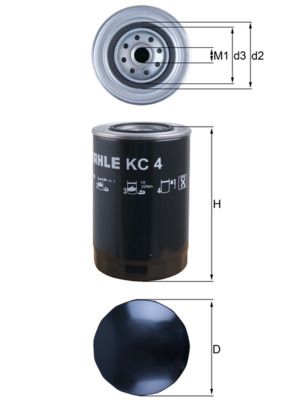 Obrázok Palivový filter KNECHT  KC4