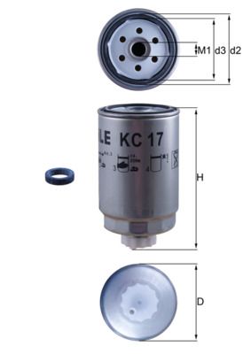 Obrázok Palivový filter KNECHT  KC17D