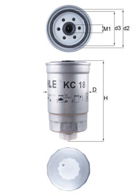 Obrázok Palivový filter KNECHT  KC18