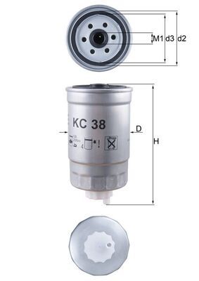 Obrázok Palivový filter KNECHT  KC38