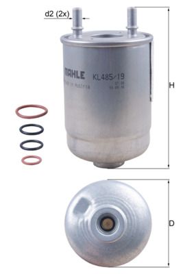 Obrázok Palivový filter KNECHT  KL48519D