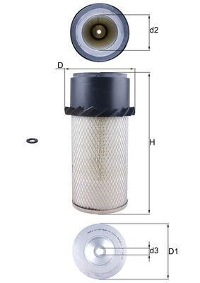 Obrázok Vzduchový filter KNECHT  LX649