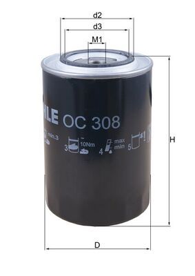 Obrázok Olejový filter KNECHT  OC308