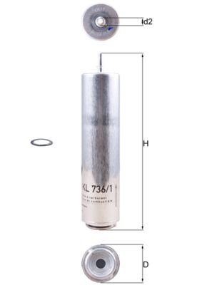 Obrázok Palivový filter KNECHT  KL7361D