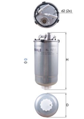 Obrázok Palivový filter KNECHT  KL1571D