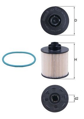 Obrázok Palivový filter KNECHT  KX420D