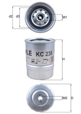 Obrázok Palivový filter KNECHT  KC236