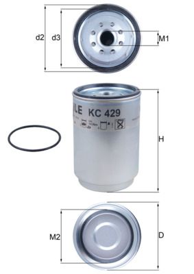Obrázok Palivový filter KNECHT  KC429D