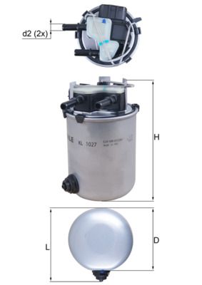 Obrázok Palivový filter KNECHT  KL1027
