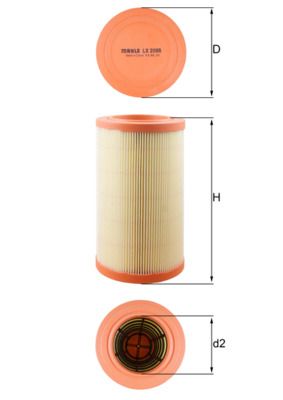 Obrázok Vzduchový filter KNECHT  LX2088