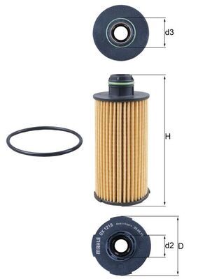 Obrázok Olejový filter KNECHT  OX1219D