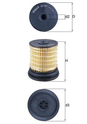 Obrázok Palivový filter KNECHT  KX397