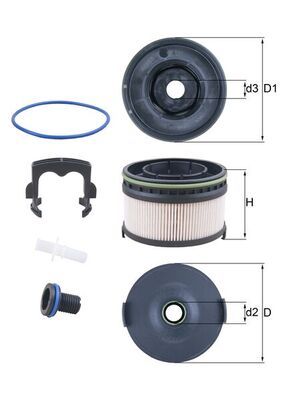 Obrázok Palivový filter KNECHT  KX568KIT