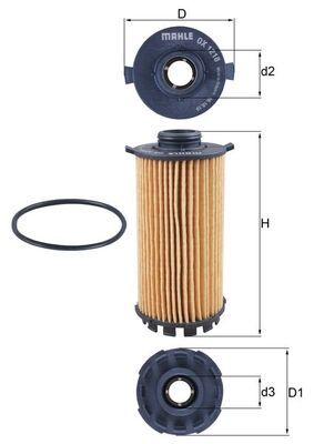 Obrázok Olejový filter KNECHT  OX1218D