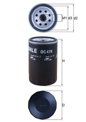Obrázok Olejový filter KNECHT  OC479