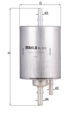 Obrázok Palivový filter KNECHT  KL570