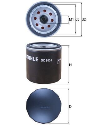Obrázok Olejový filter KNECHT  OC1051
