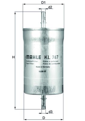 Obrázok Palivový filter KNECHT  KL767