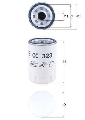 Obrázok Olejový filter KNECHT  OC323