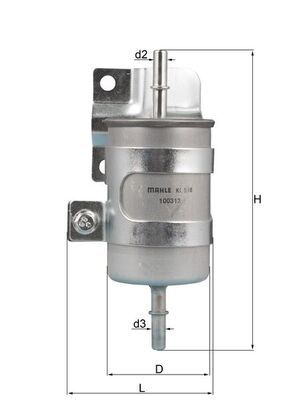 Obrázok Palivový filter KNECHT  KL598