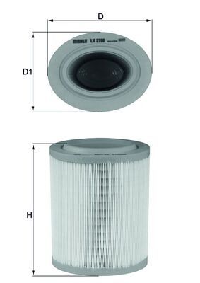 Obrázok Vzduchový filter KNECHT  LX2790