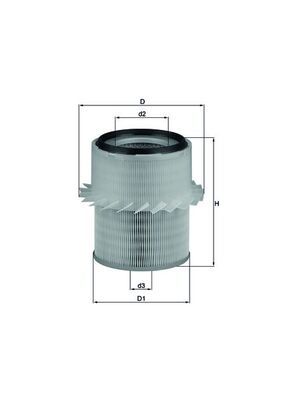 Obrázok Vzduchový filter KNECHT  LX673
