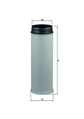 Obrázok Filter sekundárneho vzduchu KNECHT  LXS277
