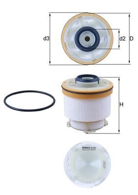 Obrázok Palivový filter KNECHT  KX586D