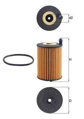 Obrázok Olejový filter KNECHT  OX1266D
