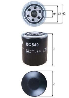 Obrázok Olejový filter KNECHT  OC540