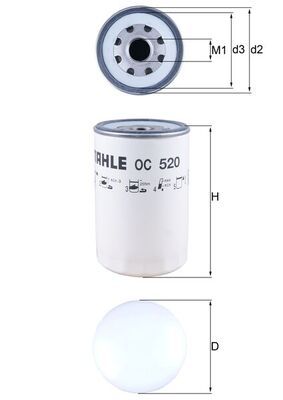 Obrázok Olejový filter KNECHT  OC520