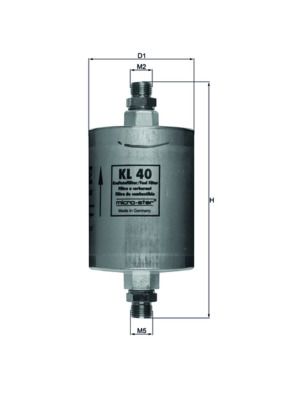 Obrázok Palivový filter KNECHT  KL40