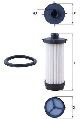 Obrázok Hydraulický filter automatickej prevodovky KNECHT  HX232D