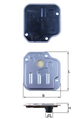 Obrázok Hydraulický filter automatickej prevodovky KNECHT  HX244