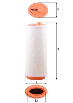 Obrázok Vzduchový filter KNECHT  LX823