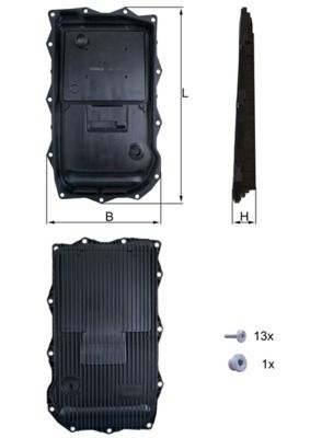 Obrázok Olejová vaňa automatickej prevodovky KNECHT  HX184KIT