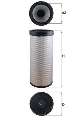 Obrázok Filter sekundárneho vzduchu KNECHT  LXS224