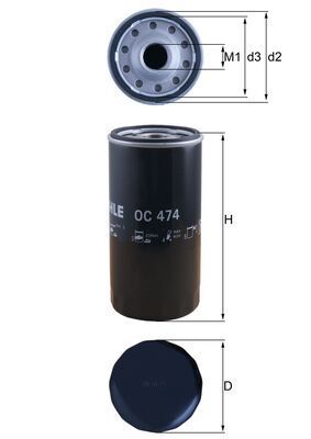 Obrázok Olejový filter KNECHT  OC474