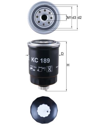 Obrázok Palivový filter KNECHT  KC189