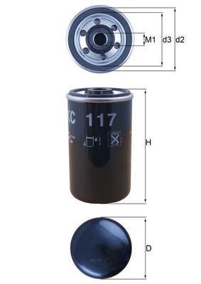 Obrázok Palivový filter KNECHT  KC117