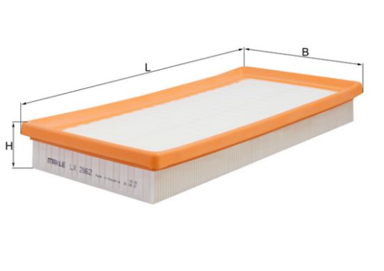 Obrázok Vzduchový filter KNECHT  LX2962
