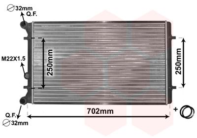 Obrázok Chladič motora VAN WEZEL *** IR PLUS *** 03002155