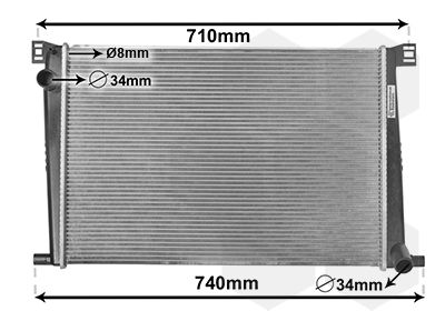 Obrázok Chladič motora VAN WEZEL  06002356
