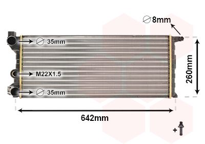 Obrázok Chladič motora VAN WEZEL *** IR PLUS *** 17002074