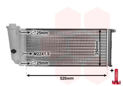 Obrázok Chladič motora VAN WEZEL *** IR PLUS *** 17002097