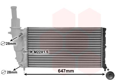 Obrázok Chladič motora VAN WEZEL *** IR PLUS *** 17002140