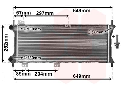 Obrázok Chladič motora VAN WEZEL *** IR PLUS *** 17002258
