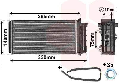 Obrázok Výmenník tepla vnútorného kúrenia VAN WEZEL *** IR PLUS *** 17006183