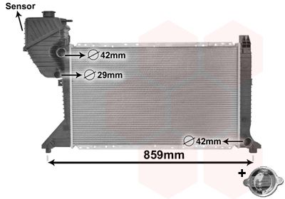 Obrázok Chladič motora VAN WEZEL *** IR PLUS *** 30002300