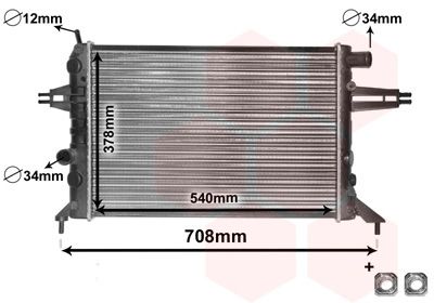 Obrázok Chladič motora VAN WEZEL *** IR PLUS *** 37002272